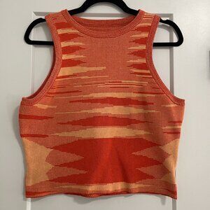 EUC Artfish High Neck Cropped Sweater Tank